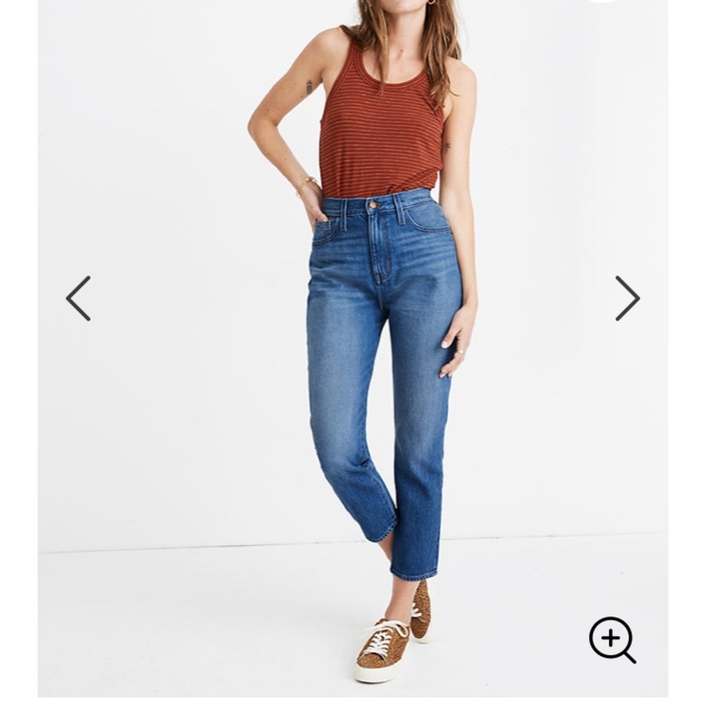 Madewell Momjean mom jeans in Stratfield wash 26